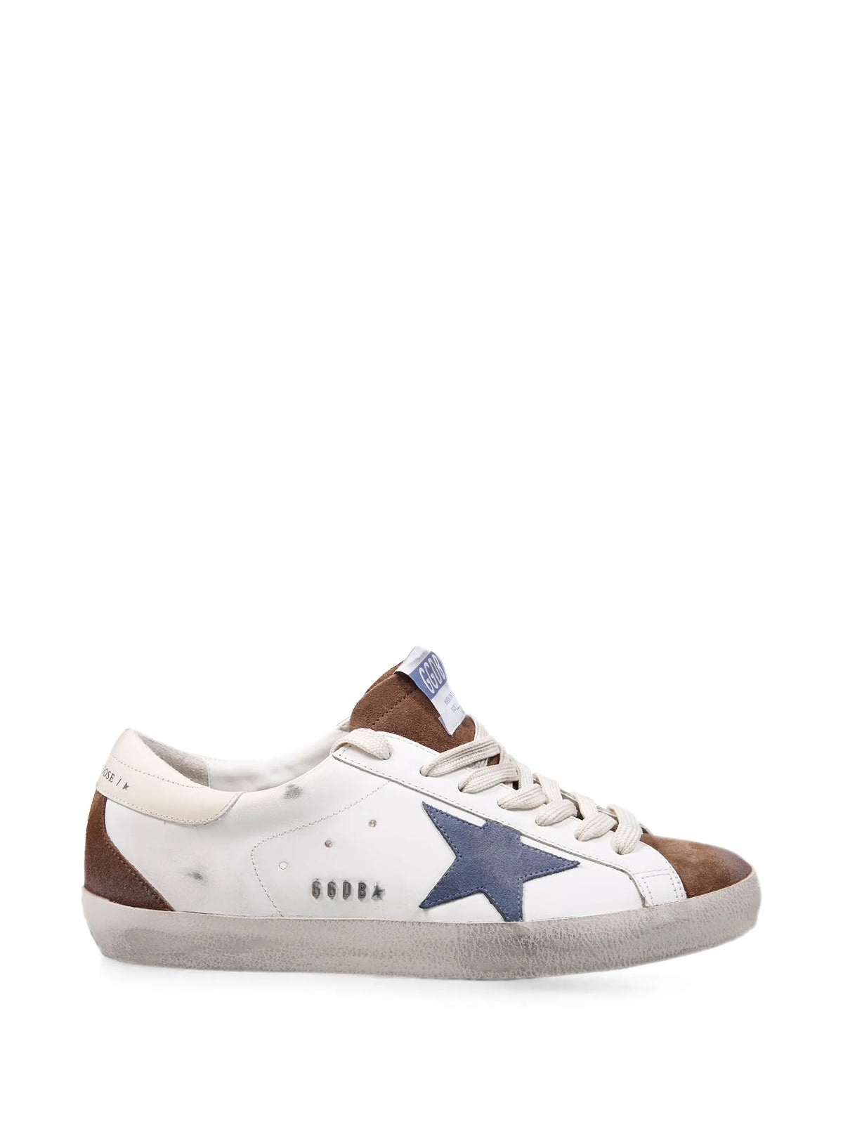 GOLDEN GOOSE SUPERSTAR - BROWN/NAVY