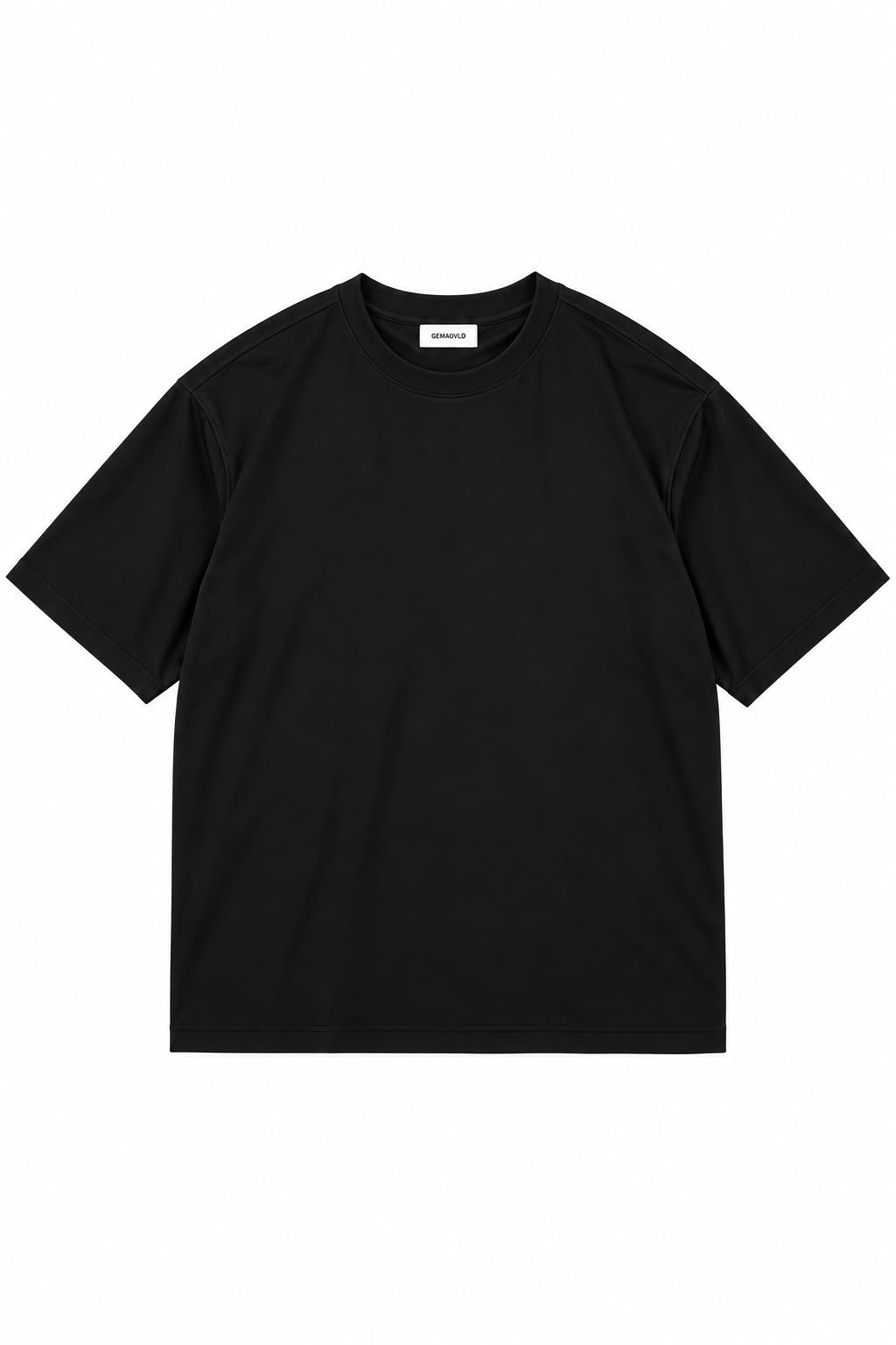 GEMAVOLD MERCERIZED T-SHIRT - BLACK