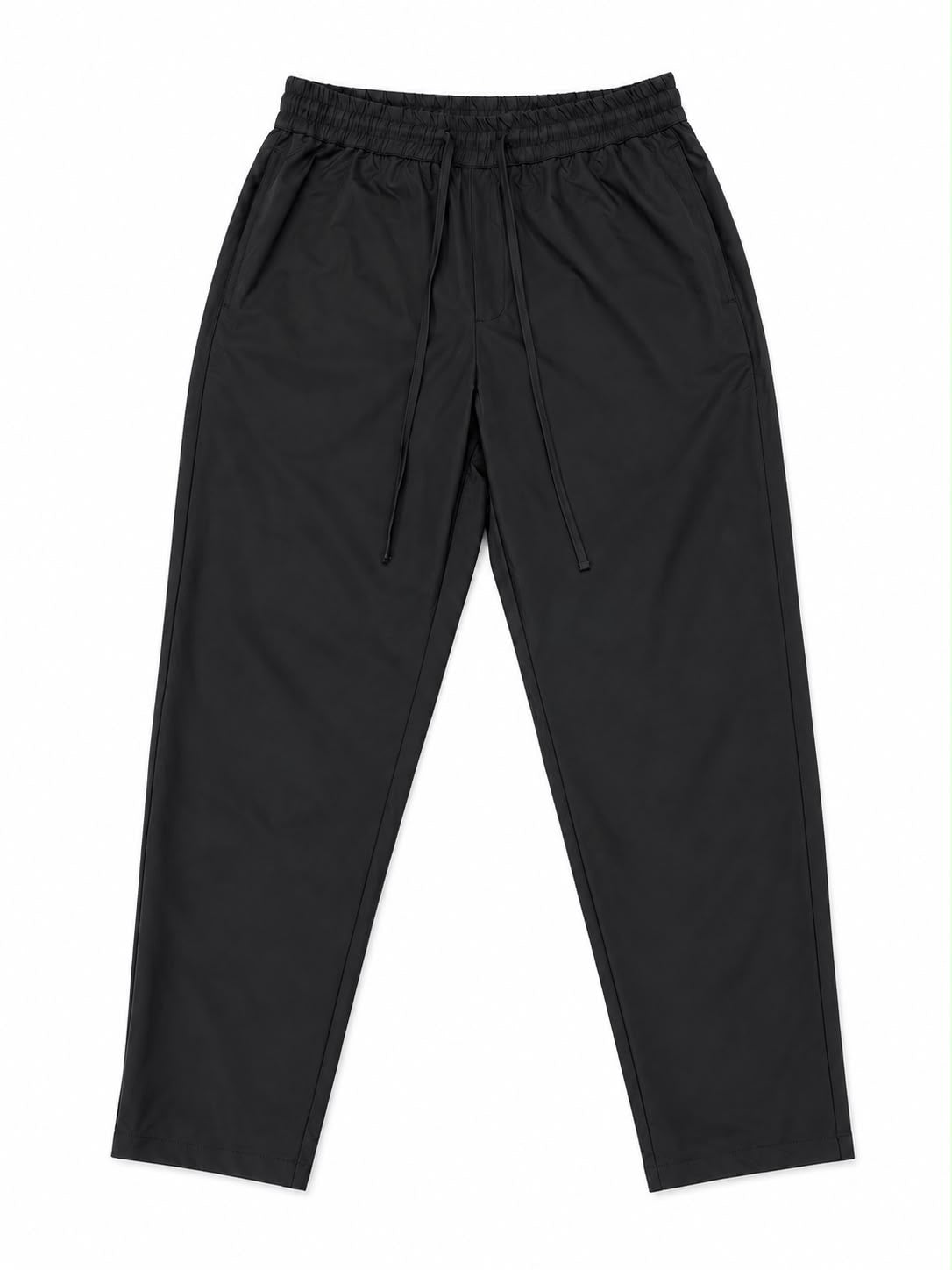 GEMAVOLD STRAIGHT FIT TROUSERS - BLACK